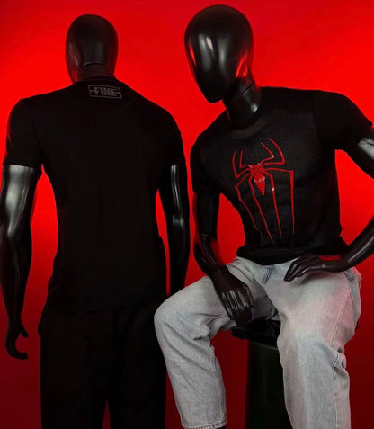 RED SPIDER-MAN LOGO T-SHIRT